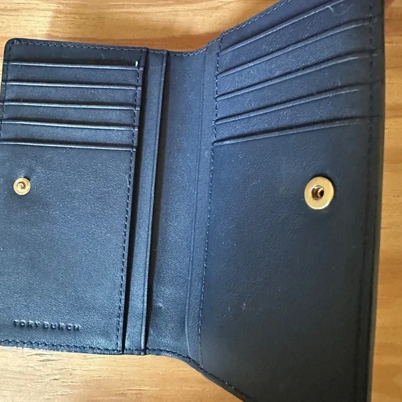 Tory Burch Blue Leather Wallet - Picture 9 of 12